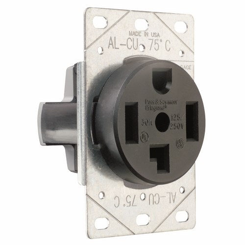 Pass & Seymour 3864 30Amp 125/250V, Blade Receptacle, 3Pole 4Wire, Grounding