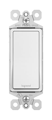 Legrand radiant TM870WCP6 15A Switch, Single Pole Decorator Light Switch